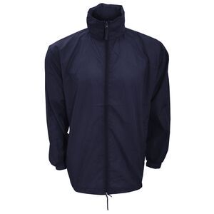 Kariban Mens Casual Windbreaker Zip up Jacket /Coat Sizes S,M,L,XL,2XL / Navy